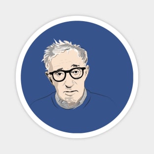 Woody Allen Portrait Magnet